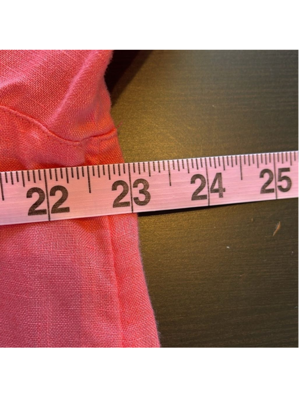 J. Jill Love Linen Coral Button Up 100% Linen Tunic Top Size S Coastal Lagenlook - Picture 6 of 7